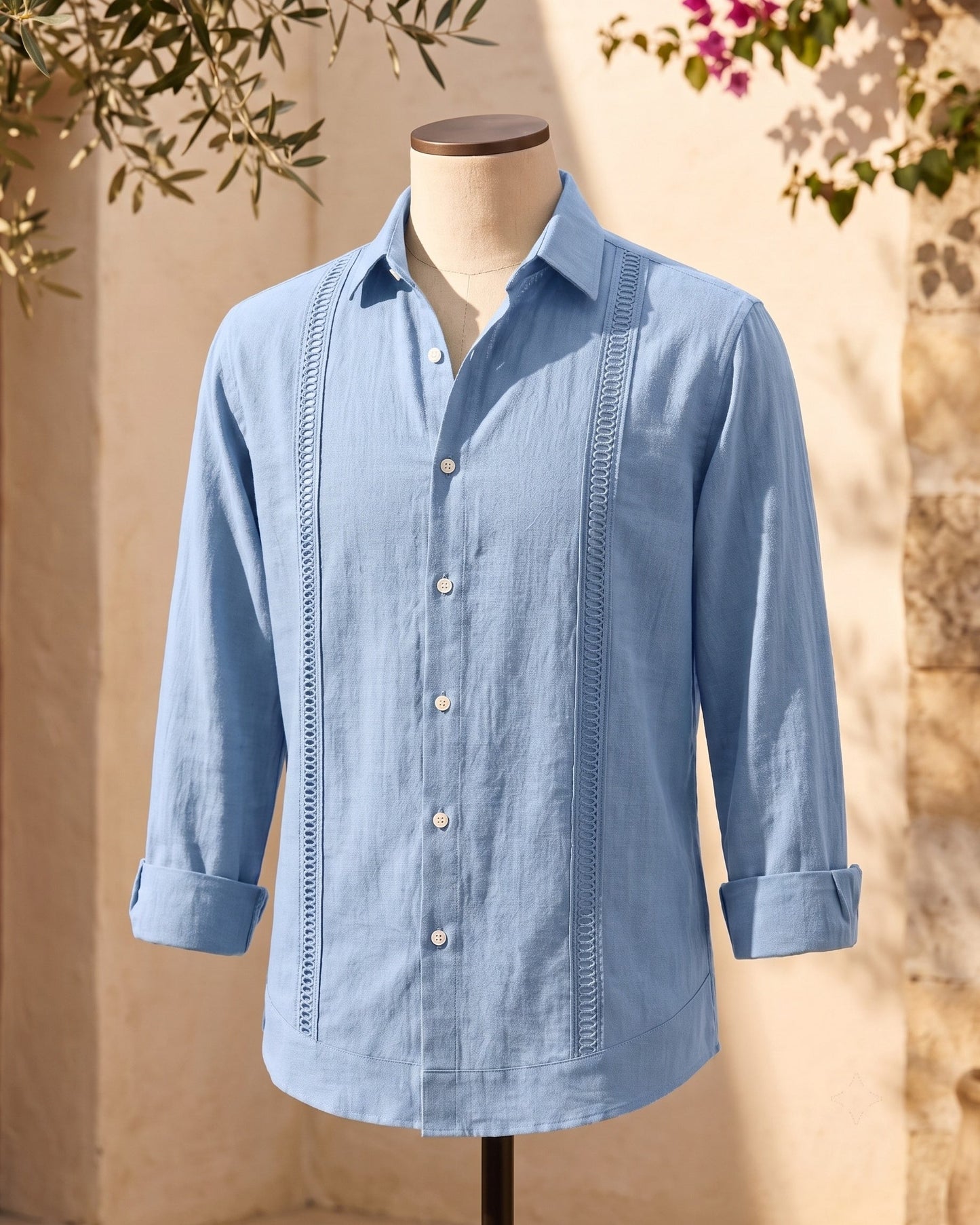 Enzo Linen Guayabera Shirt
